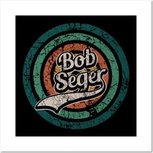 Bob Seger // Retro Circle Crack Vintage Posters and Art